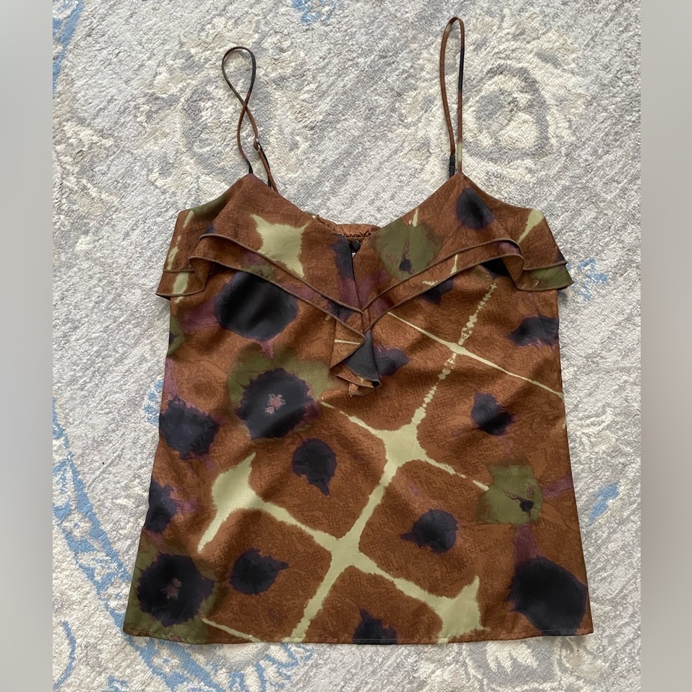 Glam Abstract-Print Tank Top